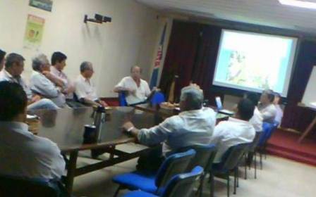 El intendente Pelozo y funcionarios municipales de San Roque participaron de una Jornada del INTA en Bella Vista