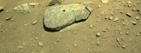 Marte: las fotos de la primera muestra de roca tomada por la NASA.